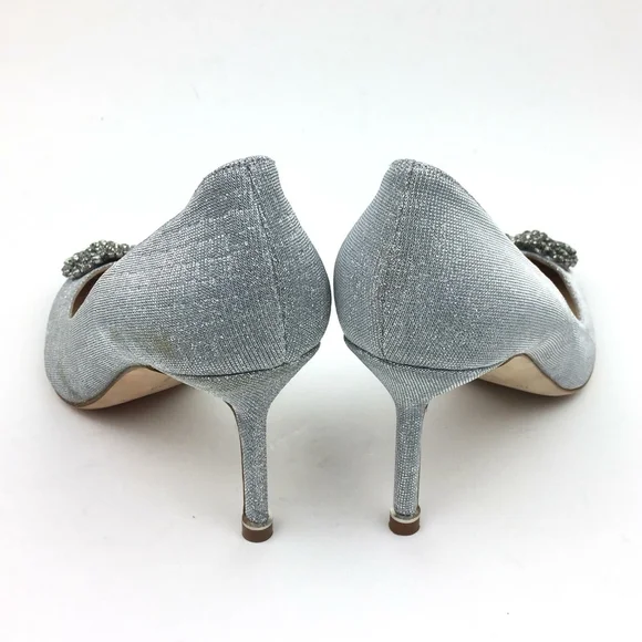 MANOLO BLAHNIK Hangisi Jeweled Pointed Toe Pump - Picture 6 of 13